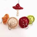 Crochet Mushroom Key Ring