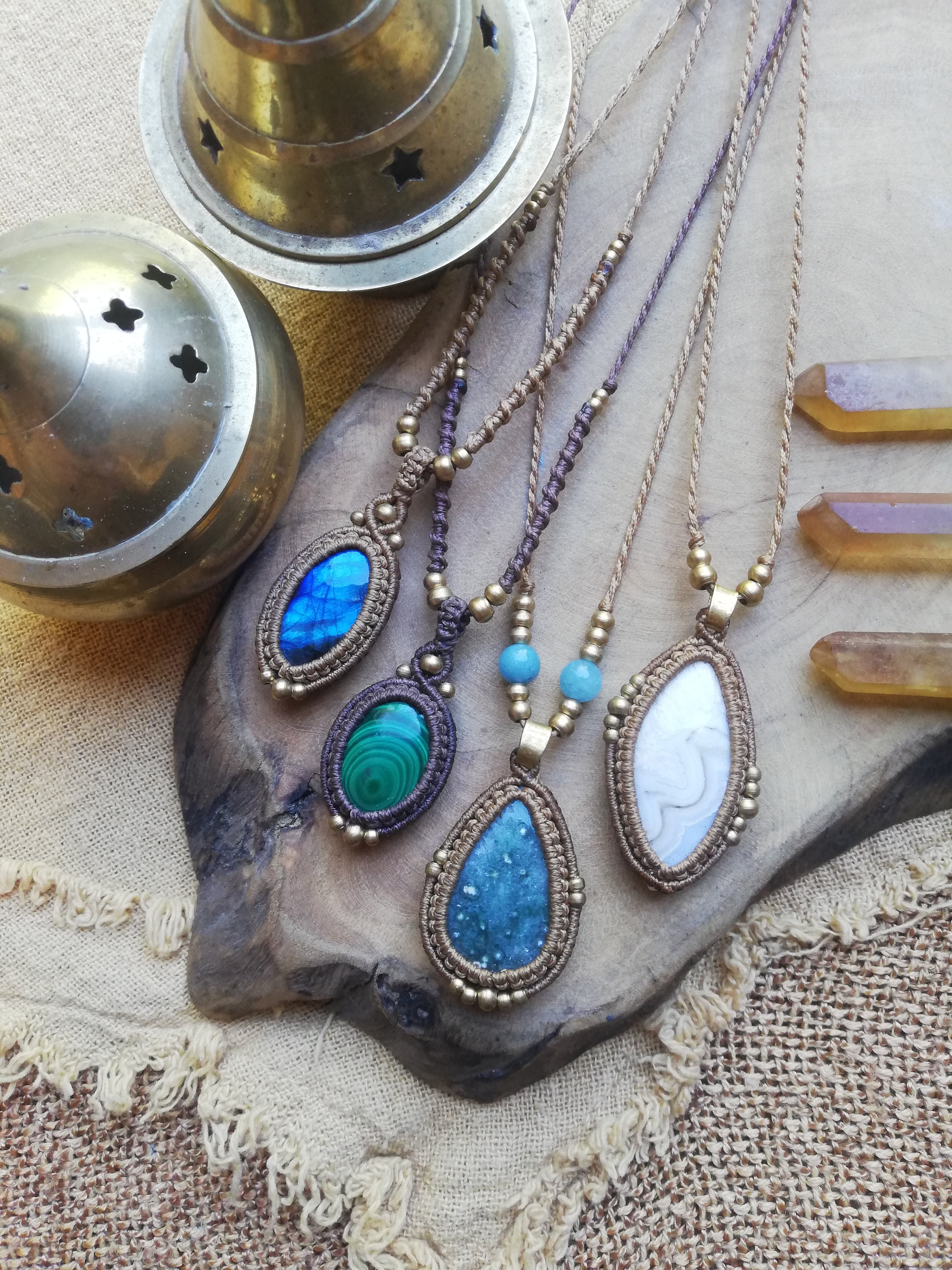 Small Stone Necklace by Autumn Essence