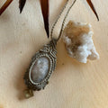 Milky Quartz Macrame Necklace